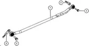 1999 Early Build F350 Adjustable Track Bar Kit 4X4