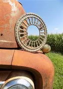 Cast Iron Round Stove Pipe Collar, Chimney Flue Cover, Ornate Grate Heat Ring N,