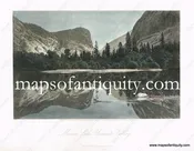 1872 - Mirror Lake, Yosemite Valley - Antique Engraved Print