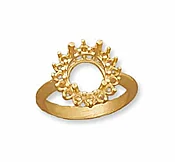 RM-980: CAST OVAL CLUSTER RING