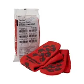 MCK McKesson Terries X-Large Red Double Imprint Above the Ankle Slipper Socks 1 Pair