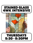 10/1-10/22: INTRODUCTION Stained Glass THursdays (4wk) 5:30 - 8:30pm