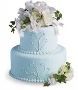 Sweet Pea and Roses Cake Decoration