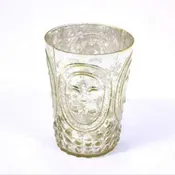 Antique Pattern Mercury Glass Votive