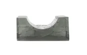 4 1/2" Sea Glass Base in Gray