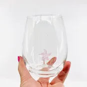 16 oz Large Pour Wine Glass, Starfish