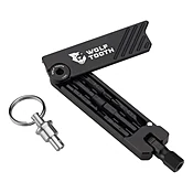 6-Bit Hex Wrench Multi-Tool w/ Key Ring
