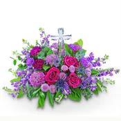 Majestic Magenta Crystal Cross