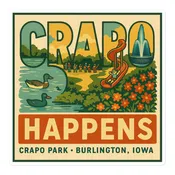 Crapo Happens Vinyl Sticker