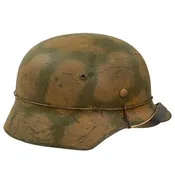 German WWII Reproduction M35 PanzerKorp Battle of Kursk "Turtle Shell" Camouflage Helmet