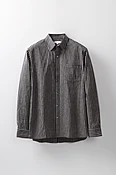 Button-Down Shirt – Navy Washed Linen Stripe