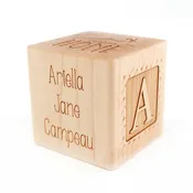 Baby Adoption Keepsake Block