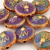 Mirage-9x19mm Honey Bee-Color Changing-Quantity 1 Bead