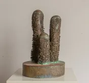 Large Brutalist Bronze Sculpture 1971 — Tandem Antiques & Design