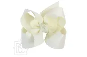 Beyond Creations Scalloped Edge Bow XL Antique White
