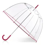 Clear Bubble Umbrella with Colorful Accents