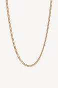 18K Yellow Gold Curb Chain Necklace