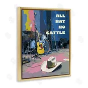 A Barefoot Stylist | All Hat No Cattle Musician Wall Art