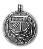 Hedeby trading vessel pendant Norse Viking jewelry