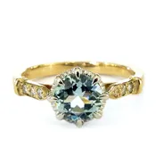 Aminta 1.25ct Aquamarine Mixed Metal Engagement Ring