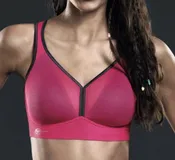 Air Control Delta Pad Sports Bra in Pink/Anthracite