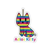 Adios Kitty Pinata Cat Party Celebration Inspired sticker