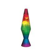 14.5” Lava Lamp Rainbow – White/Clear/Tricolor