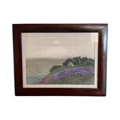 BH Wiles (1883-1966) English Countryside Landscape Watercolor