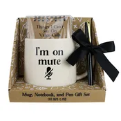 Mute Mug Notepad Pen Set