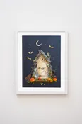 "BOO" Flower Print