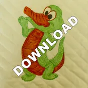 Green Valley Aquarium Ally Gator Downloadable Pattern