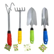 GARDEN HAND TOOLS METAL W/COMFORT HANDLE CLAW/RAKE/SPADE/SHOVEL GARDEN/HT