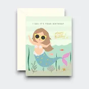 Greeting Card: Mermaid Birthday Greeting Card