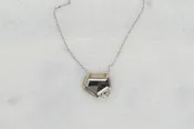 White Gold Salt and Pepper Diamond Necklace | Ari O Jewelry