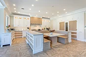 Custom Banquette Kitchen Island — Bakes & Kropp