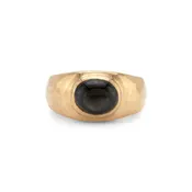 Black Sapphire Dome Ring