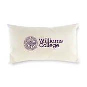 Canvas Throw Pillow with Williams College, Seal. Natural