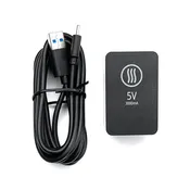 5 Volt AC Adapter and USB-C Cable