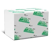 06650 WHITE SWAN V-FOLD NAPKIN, WHITE 1-PLY, 6000/CS