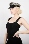 Animal Print Captains Hat