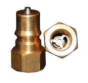 1/4” Male Brass Quick Disconnect QD w/ SS Poppet