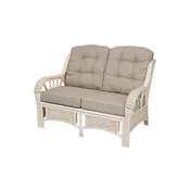 Alexa Living Sofa/Loveseat, White color