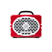 TurtleBox Gen 3 Portable Speaker in Red, White, and Black