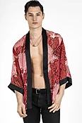 "Tokyo" Coral Kimono Jacket - Limited Edition — NOMADS AND MAD ONES