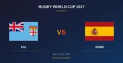 Fiji vs Spain Tickets - Rugby World Cup 2027 Newcastle
