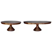 #10-1Leaves Custom Pedestal Table With Leaves