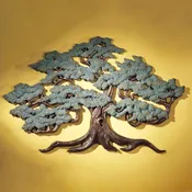 Asian Bonsai Tree of Life Wall Sculpture