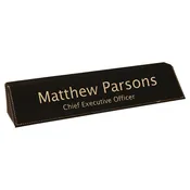 10 1/2" Laserable Leatherette Desk Wedge