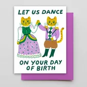 Bday Cat Dance - Card