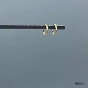 1.25mm Gold-filled Endless Hoops: 9mm